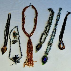 Lot Funky Beaded Jewelry
